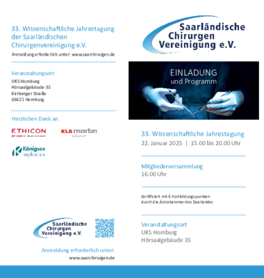 Einladung Chirurgenvereinigung