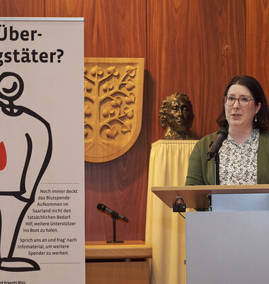 Nathalie Kroj am Rednerpult