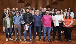 Gruppenfoto von der Blutspenderehrung 2025