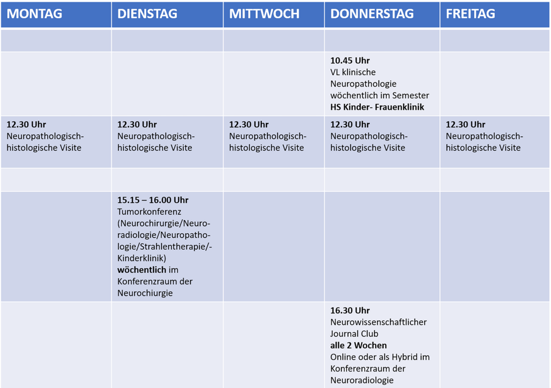 &Uuml;bersichtsplan Studium & Lehre