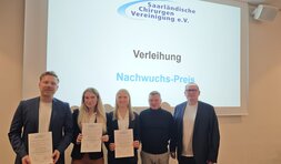 Bei der Preisverleihung