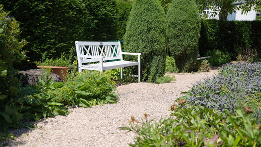 Campus im Gr&uuml;nen - Detailaufnahme der G&auml;rten