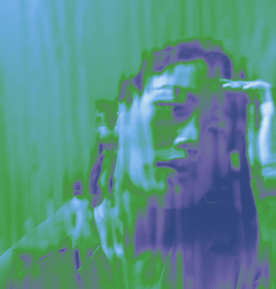 Illustration zum DBT-Programm mit Portrait einer jungen Frau