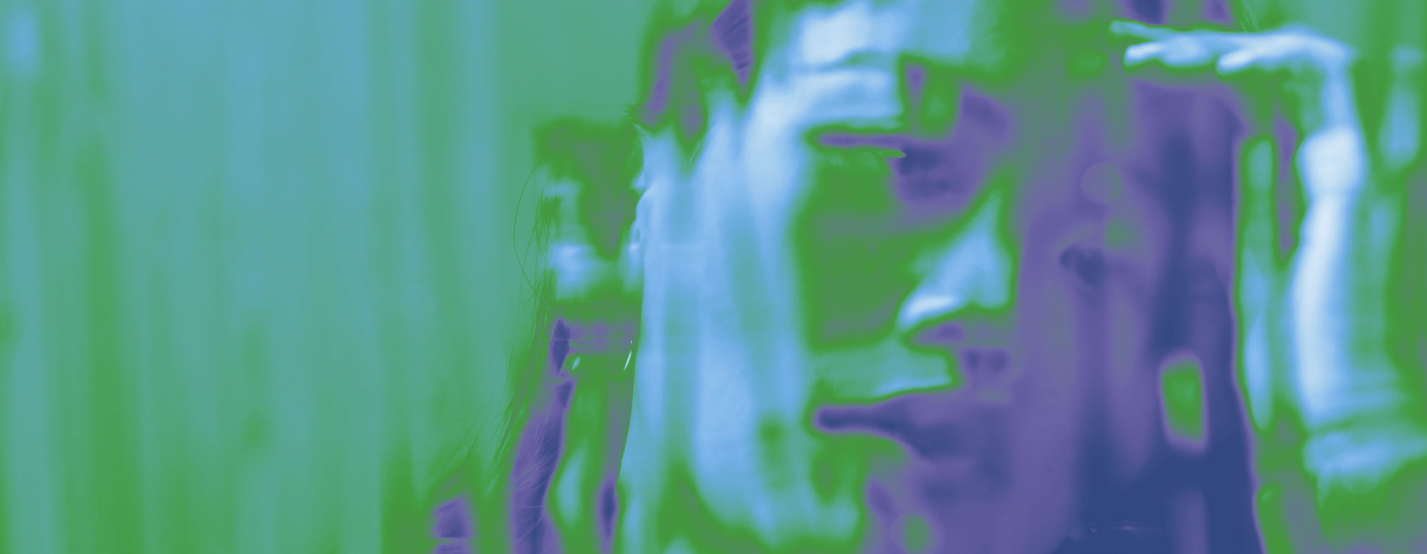 Illustration zum DBT-Programm mit Portrait einer jungen Frau