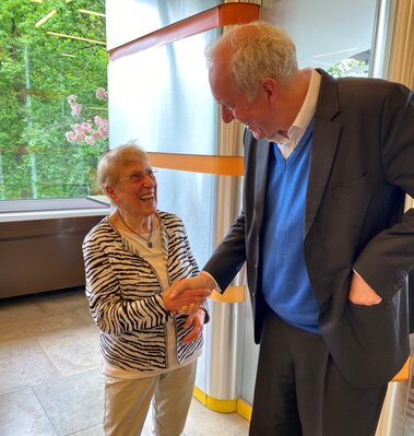 Minister und Gr&uuml;ne Dame