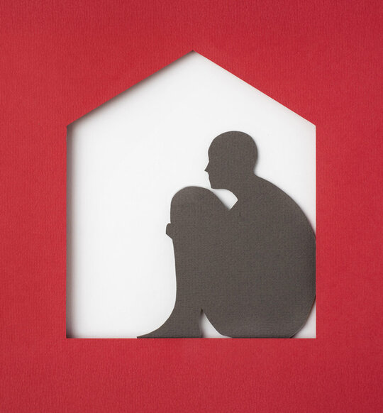 Konzeptillustration zum Thema Depression