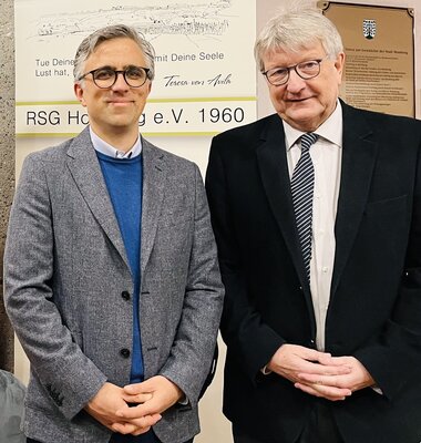 Prof. Dr. Thorsten Ke&szlig;ler (links) und Prof. Dr. Michael B&ouml;hm (rechts)