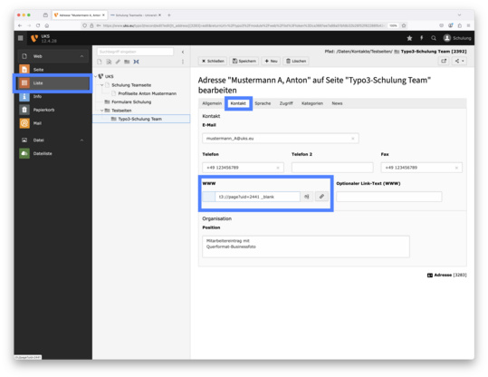 502_Kontakteintrag_www-Feld