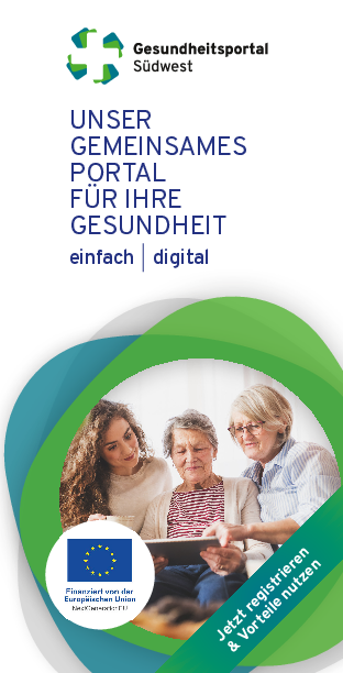 Infoflyer Gesundheitsportal Suedwest