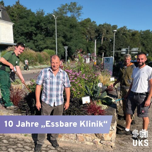 Jubiläum am UKS: Zehn Jahre „Essbare Klinik“ 🍏 🍅 🌿 

Gesunde Leckereien zum Selbsternten: Seit 2014 können...